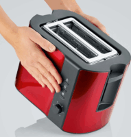 Severin AT 2217 Kenyérpirító - Piros/Fekete