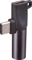 Akyga USB-C anya - USB-C apa + 3.5mm jack anya adapter