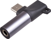 Akyga USB-C anya - USB-C apa + 3.5mm jack anya adapter