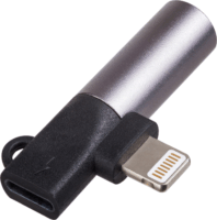 Akyga Lightning anya - Lightning apa + 3.5mm jack anya adapter