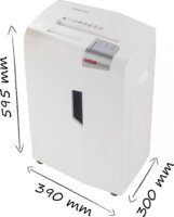HSM shredstar X15 iratmegsemmisítő 15 lap 26L - Fehér