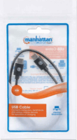 Manhattan USB-C - USB-C kábel 0.5m - Fekete