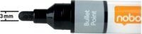 NOBO 1-3mm Táblamarker készlet - Fekete (10 db / csomag)