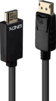Lindy DisplayPort v1.2 - HDMI v1.4 kábel 5m Fekete