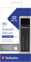 Verbatim 32GB Keypad Secure Pendrive USB-C 3.1 Pendrive - Fekete
