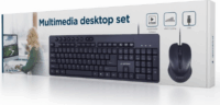 Gembird KBS-UM-04 USB Gaming Billentyűzet + Egér US - Fekete
