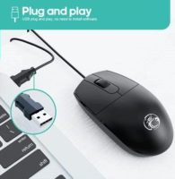 iMice M9 USB Egér - Fekete