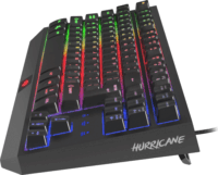 Natec Fury Hurricane TKL RGB USB Gaming Billentyűzet HU - Fekete