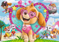 Trefl Mancs őrjárat - 100 darabos glitteres puzzle