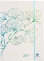Herlitz GREENline Ginkgo A4 gumis mappa - Mintás