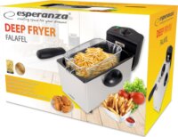 Esperanza EKG010 Falafel Olajsütő 3L 2000 Watt - Szürke