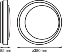 Ledvance Smart+ 2500lm WiFi Ceiling Moon Mennyezeti okos LED lámpa