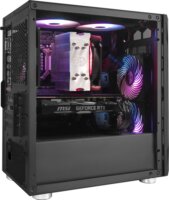 SilverStone FARA H1M Edzett üveg Számítógépház - Fekete