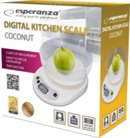 Esperanza EKS007 Coconut Digitális konyhai mérleg - Fehér