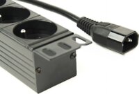 Gembird EG-PDU-014-FC14 8 aljzatos elosztó kapcsolóval 3m - Fekete