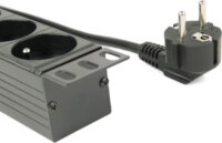 Gembird EG-PDU-014-F 8 aljzatos elosztó kapcsolóval 3m - Fekete