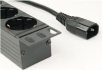 Gembird 220V RACK hálózati elosztó kapcsolóval 8 aljzatos 3.0m - Fekete