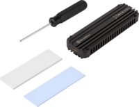 SilverStone MS12 USB 3.2 Type-C M.2 SSD Külső SSD ház - Fekete