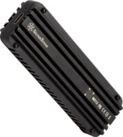 SilverStone MS12 USB 3.2 Type-C M.2 SSD Külső SSD ház - Fekete