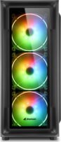 Sharkoon TK4 RGB Számítógépház - Fekete