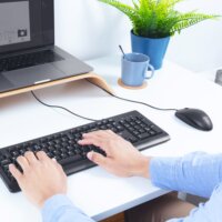 Trust Primo USB Billentyűzet + Egér - Angol (US)