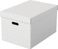 Esselte Home L karton Tárolódoboz 55,3L - Fehér (3 db / csomag)