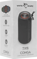 White Shark CONGA GBT-80 Hordozható Bluetooth hangszóró - Fekete