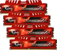 G.Skill 32GB /1600 RipjawsX Red DDR3 RAM KIT (4x8GB)
