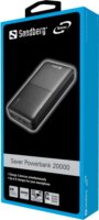 Sandberg 320-42 Powerbank 20000mAh 12W (2.4A / 5V) - Szürke