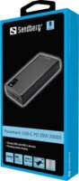 Sandberg 420-59 Powerbank 20000mAh 20W (1.5-3A / 5-12V) - Szürke