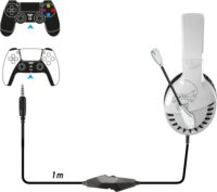 Spirit of Gamer PRO-H3 PS4/PS5 Edition Gaming Headset Fekete/Fehér