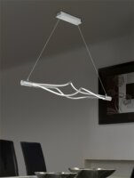 TRIO 379890307 Loop 850lm függesztett LED lámpa - Nikkel