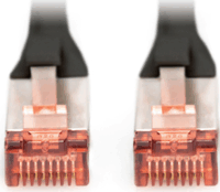 Digitus S/FTP CAT6 Patch kábel 0.5m Fekete