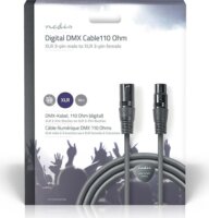 Nedis - DMX kábel 15m (XLR apa - XLR anya)