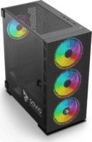 Savio Raptor X1 ARGB Számítógépház - Fekete