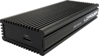 LC-Power LC-M2-C-NVME-2X2 M.2 USB Type-C Külső SSD ház - Fekete