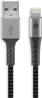 Goobay USB-A - Lightning iPhone töltő kábel 2m - Szürke