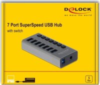 DeLOCK 63669 USB 3.0 HUB (7 port)