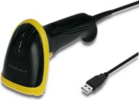 Qoltec 50867 Kézi vonalkódolvasó - Sárga/Fekete