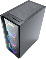 Gembird Fornax 1500RGB Számítógépház - Fekete