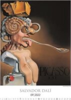 Toptimer 420 x 560mm 2026 Falinaptár - Salvador Dalí