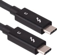 Akyga AK-USB-33 Thunderbolt 3 USB-C apa - Thunderbolt 3 USB-C apa Adat és töltő kábel (0.5m)