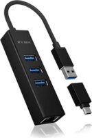 Raidsonic Icy Box IB-HUB1419-LAN USB 3.0 HUB (3 port + RJ45)