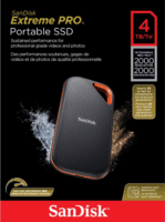 SanDisk 4TB Extreme PRO V2 USB 3.2 Gen 2 x2 Külső SSD - Fekete/Piros