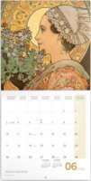Realsystem 300 x 300mm 2024 Falinaptár - Alphonse Mucha