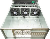 Inter-Tech 4F28 Mining-Rack ház - Ezüst