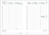 Toptimer Vario B5 2022 Heti naptár - Világoskék/türkizkék