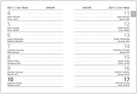 Toptimer Economic 88 x 120mm 2022 Mini zsebnaptár - Fekete