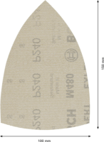 Bosch Expert M480 100 x 150mm K240 Delta csiszolóháló (10db)