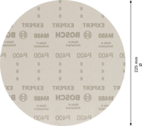 Bosch Expert M480 225mm K400 Excenter csiszolóháló (25db)